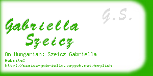 gabriella szeicz business card